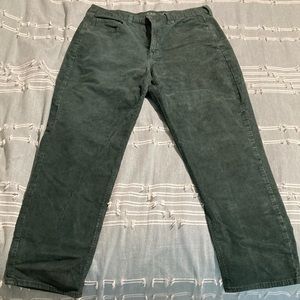 Forest Green Corduroy Mom Jeans